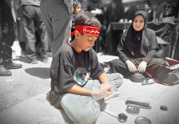 نوجوانان و کودکان، نبض مراسم جاماندگان اربعین در کرج