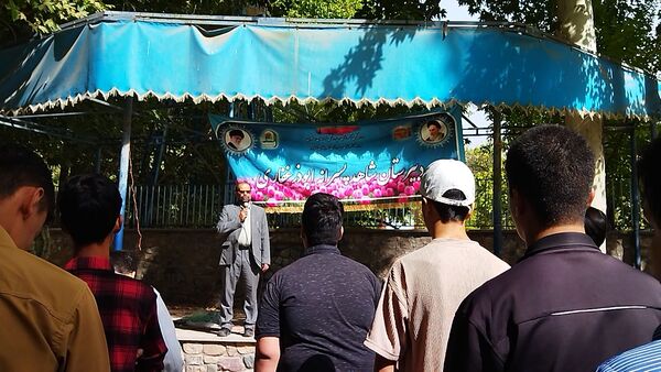 اولین صبحگاه پایه دهمی دبیرستان شاهد ابوذر غفاری نیشابور 