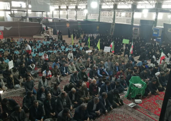 حضور پرشور دانش‌آموزان مدارس خاتم در رزمایش اقتدار بسیجیان