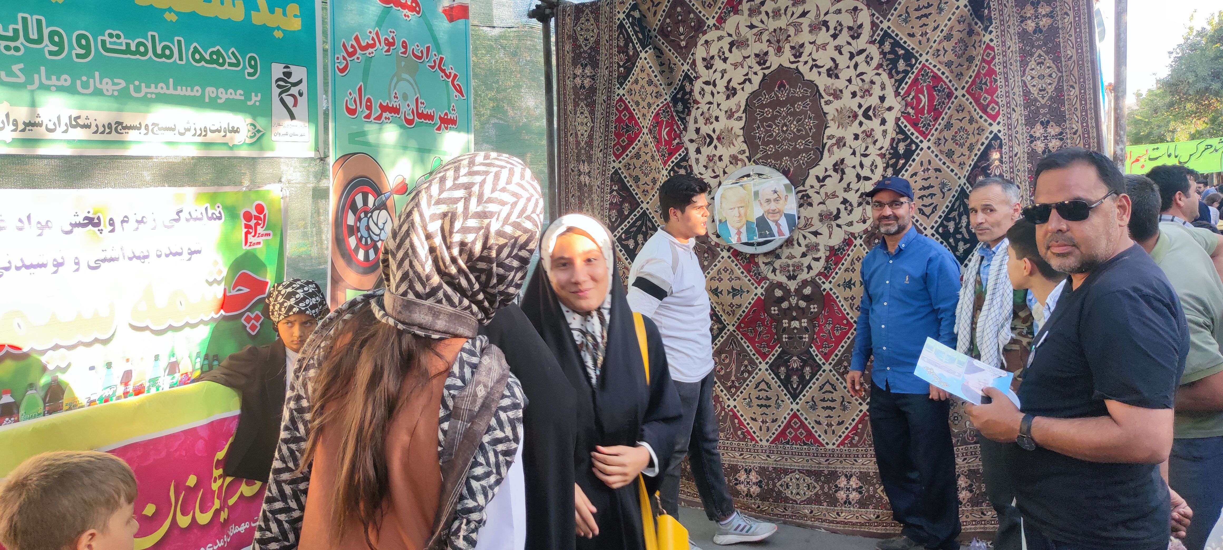برگزاری مسابقات دارت در موکب‌های جشن غدیر در شهرستان شیروان