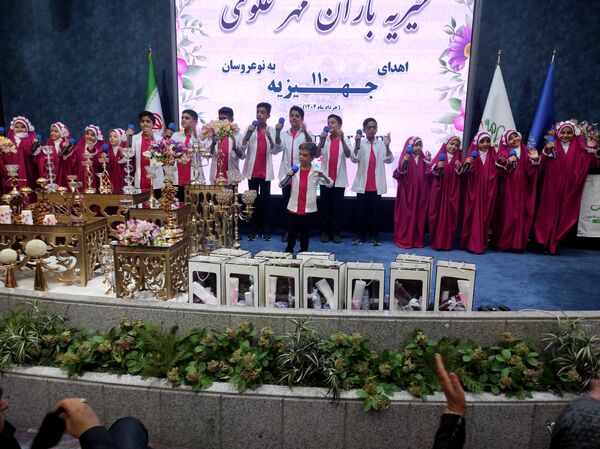 مراسم جشن ازدواج و اهدای ۱۱۰ جهیزیه به نوعروسان اصفهانی