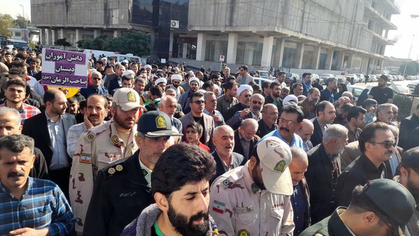 مراسم راهپیمایی ۱۳ آبان‌ ماه سال ۱۴۰۳ در شهرستان قائمشهر