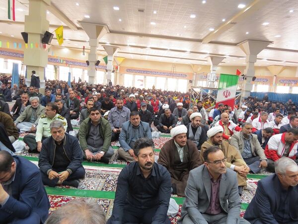 آیین یادبود شهیدان خدمت در مصلای امام خمینی(ره)  شهرستان بجنورد