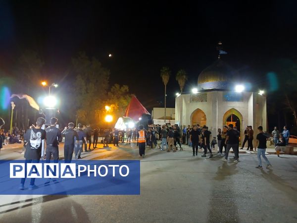 مراسم عزاداری شب عاشورا در پایگاه هوایی شهید دوران شیراز