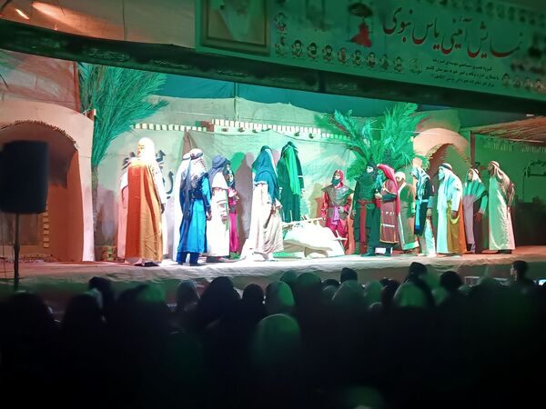 نمایش آیینی یاس نبوی در امامزاده سید حمزه (ع) کاشمر