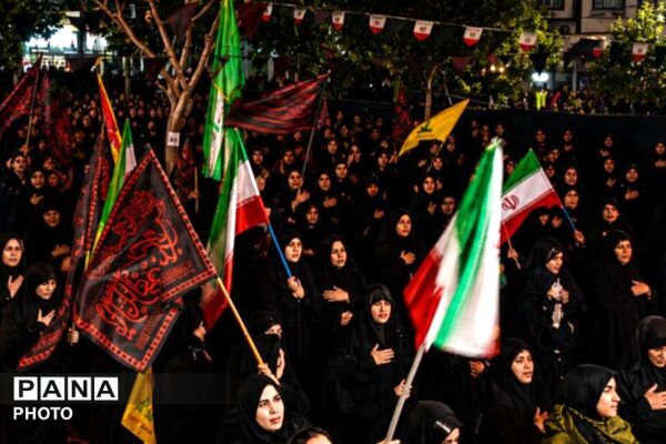 آیین معنوی شب شام غریبان در ملارد با حضور پرشور عزاداران حسینی
