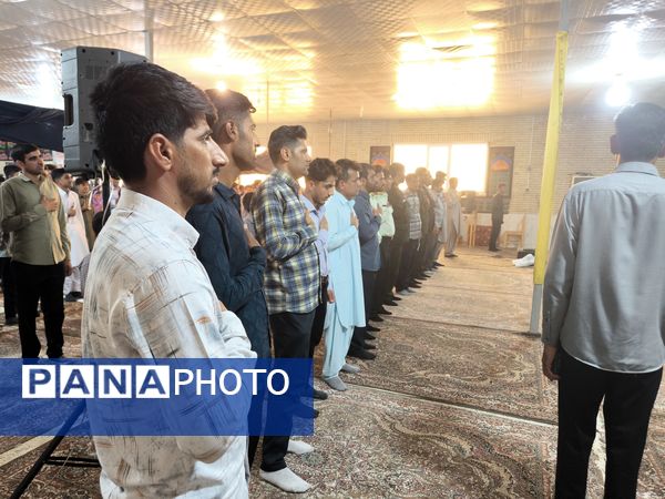 جشن آغاز سال تحصیلی و گرامیداشت هفته دفاع مقدس در حسینیه سیدالشهداء روستای مزرعه شهید بهشتی