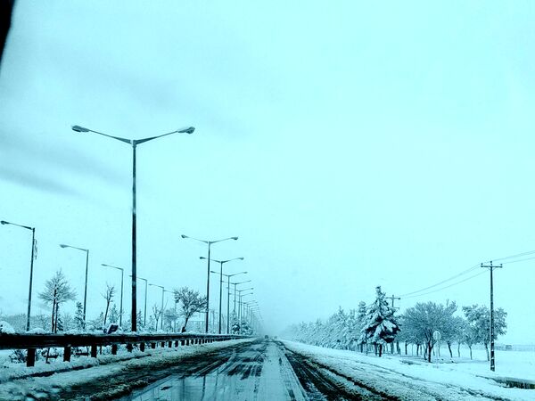 جلوه های زیبا از بارش برف در شهرستان نیشابور 
