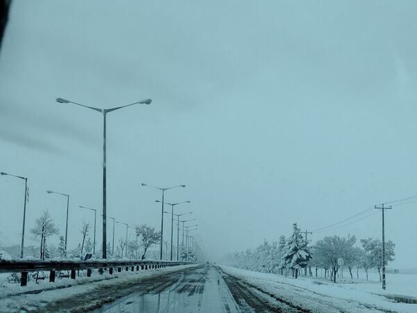 جلوه های زیبا از بارش برف در شهرستان نیشابور 