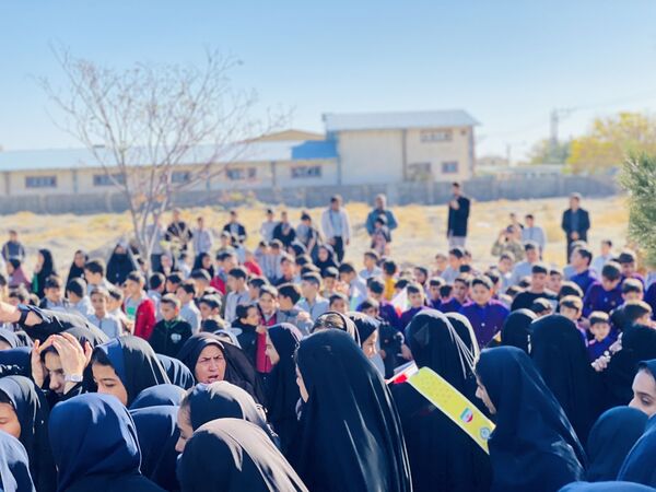 مراسم استقبال از شهید گمنام در شهرستان مه‌ولات