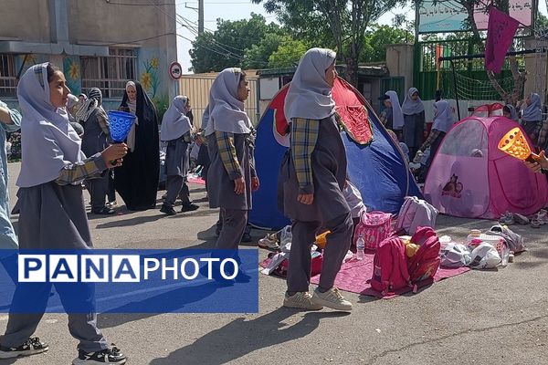 برگزاری اردون مدرسه‌ای در دبستان دخترانه آیت‌الله مرعشی نجفی قلعه نو کهریزک 