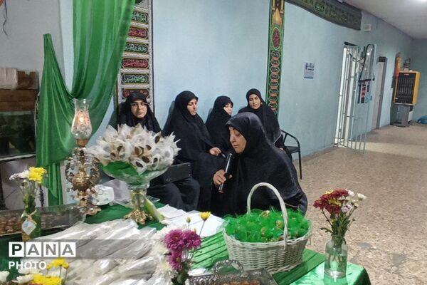 آیین سوگواره «احلی من العسل» در دبستان دخترانه آیت‌الله مرعشی نجفی کهریزک 