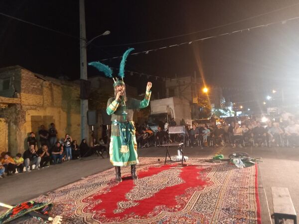 مراسم تعزیه خوانی شهادت حضرت عباس  در قیامدشت