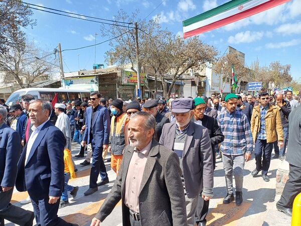 راهپیمایی روز جهانی قدس در شهرستان شیروان 