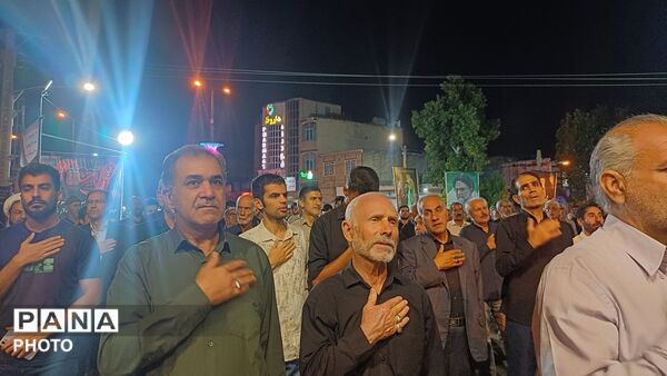 حماسه ای دیگر از مردم کوهدشت در اجتماعات شبانه 
