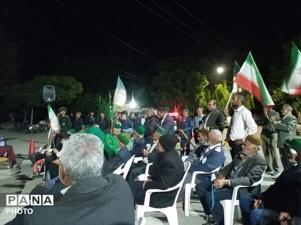 شکوه بصیرت  مردم ولایت مدار شهر بار برای دفاع از وطن 