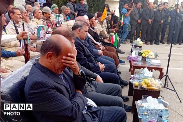 مراسم گرامیداشت چهلمین روز شهادت شهید علی کیانی در گلزار شهدای یاسوج