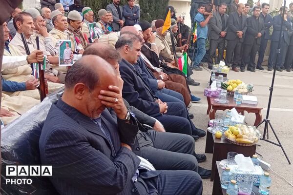 مراسم گرامیداشت چهلمین روز شهادت شهید علی کیانی در گلزار شهدای یاسوج