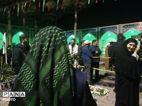 تدفین پیکر مطهر شهید مهدی عمارلو در بهشت فضل شهرستان نیشابور