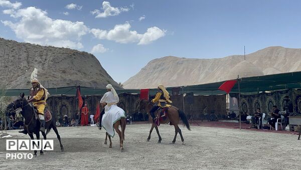 مراسم نمادین تعزیه خوانی اباعبدالله الحسین در شهر بار