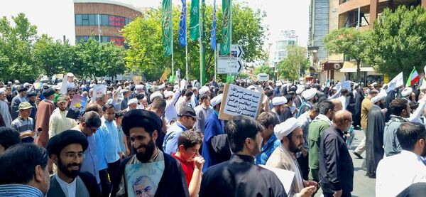 خروش مردم انقلابی قم در اعلام انزجار از جنایات رژیم صهیونیستی 