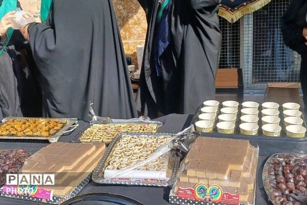 حضور دانش‌آموزان مدارس ناحیه دو شهرری در مجلس عزاداری حضرت زهرا (س)