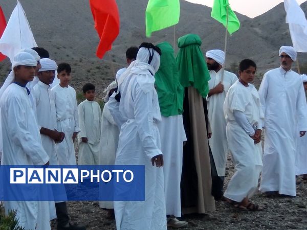 بازسازی واقعه عظیم «غدیر خم» در شهرستان بشاگرد 