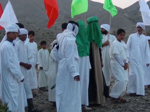 بازسازی واقعه عظیم «غدیر خم» در شهرستان بشاگرد 