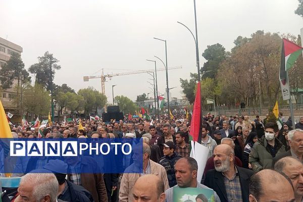 راهپیمایی روز قدس در ناحیه دو شهرری 