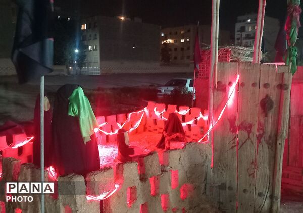 مراسم شب تاسوعای حسینی  در ناحیه۶ مشهد