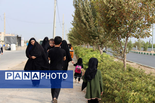 پیاده‌روی خانوادگی جاماندگان اربعین حسینی(ع) در قم