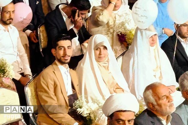 مراسم ازدواج آسان ۴۷ زوج جان فدا در شهرری