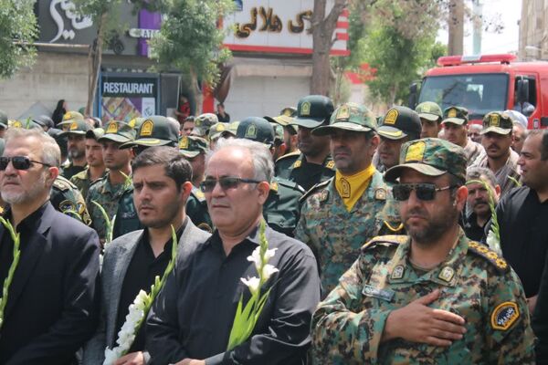 تشییع پیکر شهید محمد نعمتی سعیدآبادی در شهرستان بهارستان