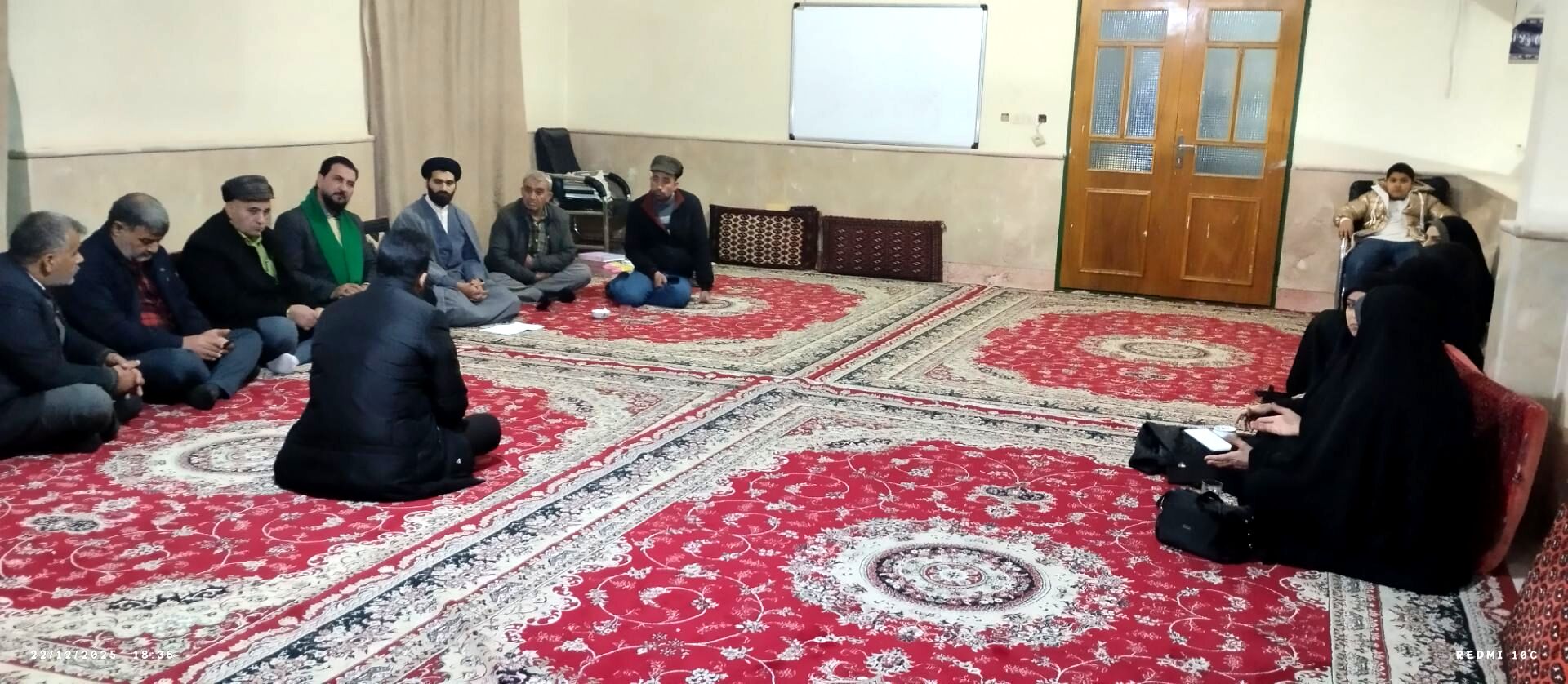 جلسه برنامه ریزی اعتکاف در مسجد چهارده معصوم