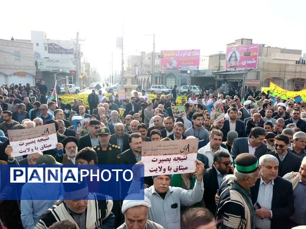 تجدید بیعت مردم بهبهان با انقلاب اسلامی در حماسه ۹ دی