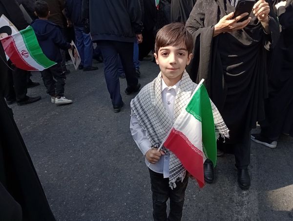 حضور پرشور کودکان در راهپیمایی روز قدس شهرستان قائمشهر