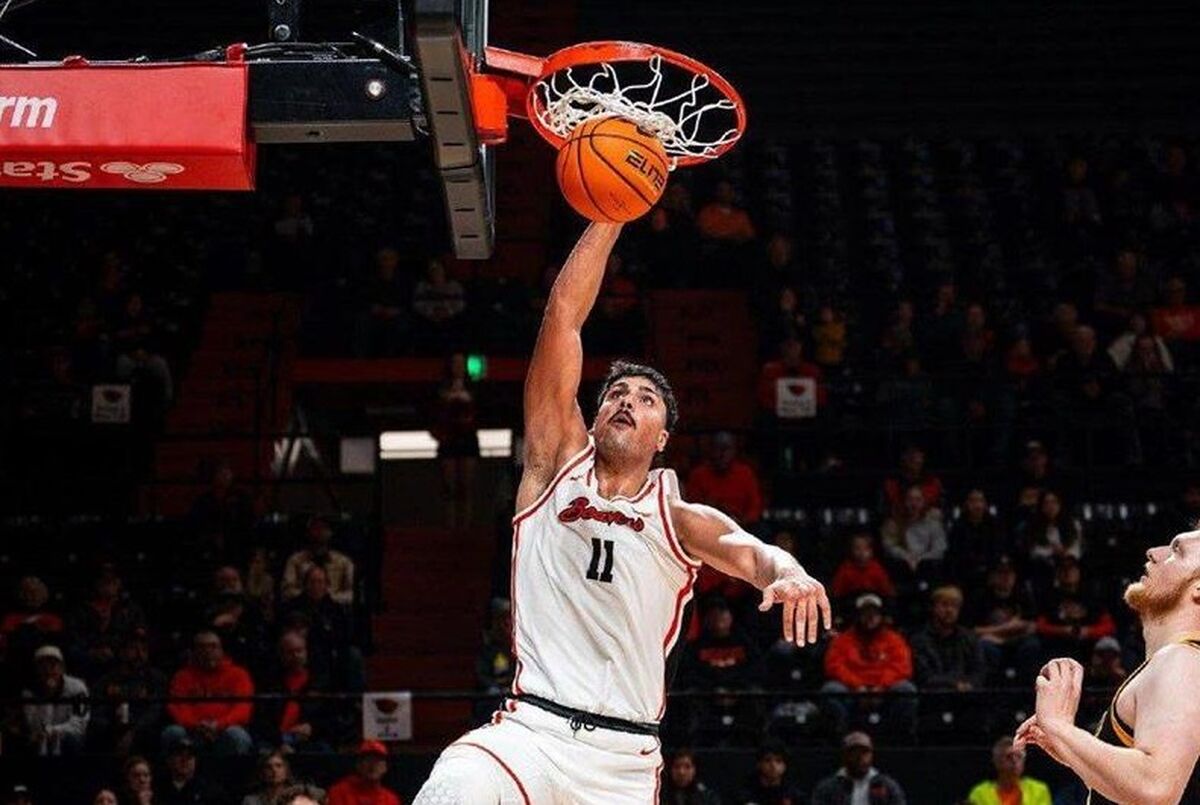 ستاره جوان ایرانی در جمع آسمان‌خراش‌های برتر کنفرانس West Coast لیگ NCAA آمریکا
