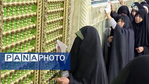 آیین غبارروبی حرم حضرت معصومه(س) با حضور بانوان طلبه