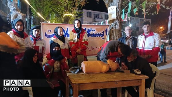 حضور فعال هلال‌احمر در قلب تجمعات شهرستان فارسان
