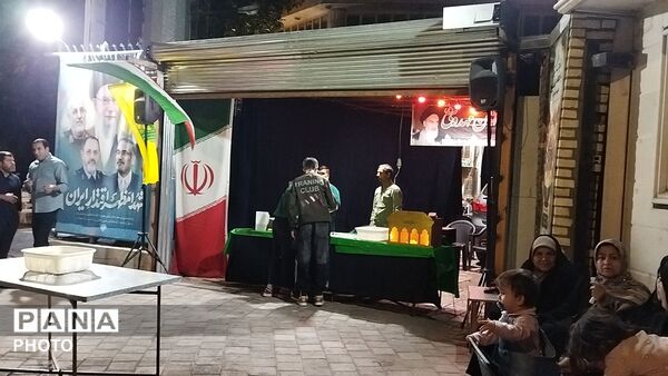 چایخانه فلکه ایران در هشتاد و پنجمین شب از اجتماعات مردمی نیشابور 