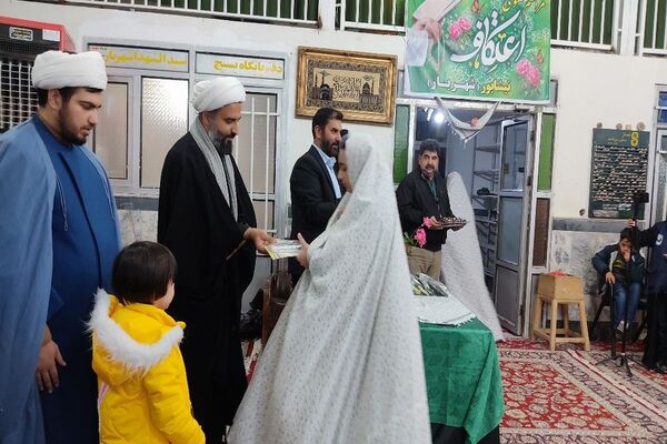 اختتامیه اعتکاف دانش‌آموزی در مسجد جامع شهر بار نیشابور