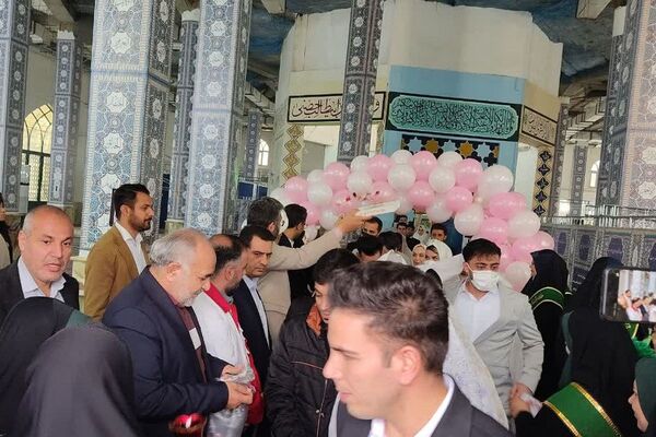 ازدواج آسان در امامزاده حضرتین به مناسبت روز مادر با حضور 300 زوج