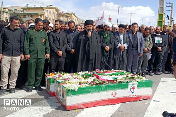 پردیس میزبان تشییع و تدفین پیکر خانواده شهید دهقان‌زاده 
