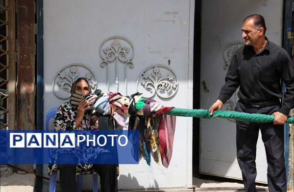 مراسم تاسوعای حسینی در روستای زیارت