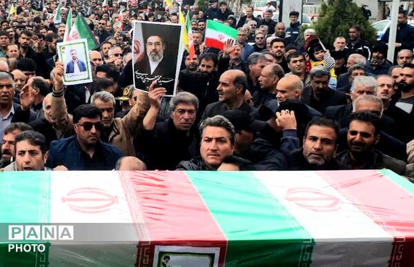 کامیاران در سوگ و شکوه؛ تشییع پیکر دو شهید در روز جهانی قدس