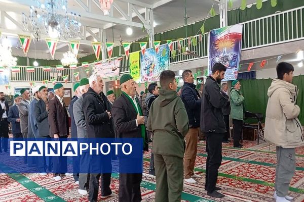 اقامه نماز عبادی،سیاسی جمعه همزمان با ایام دهه فجر در شهر بار نیشابور