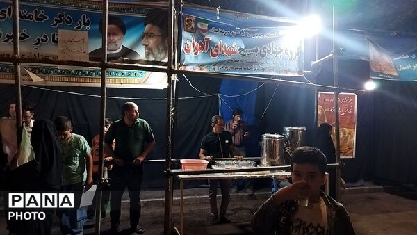 گذری بر موکب شهدای روستای آهوان در هشتاد و هشتمین شب 