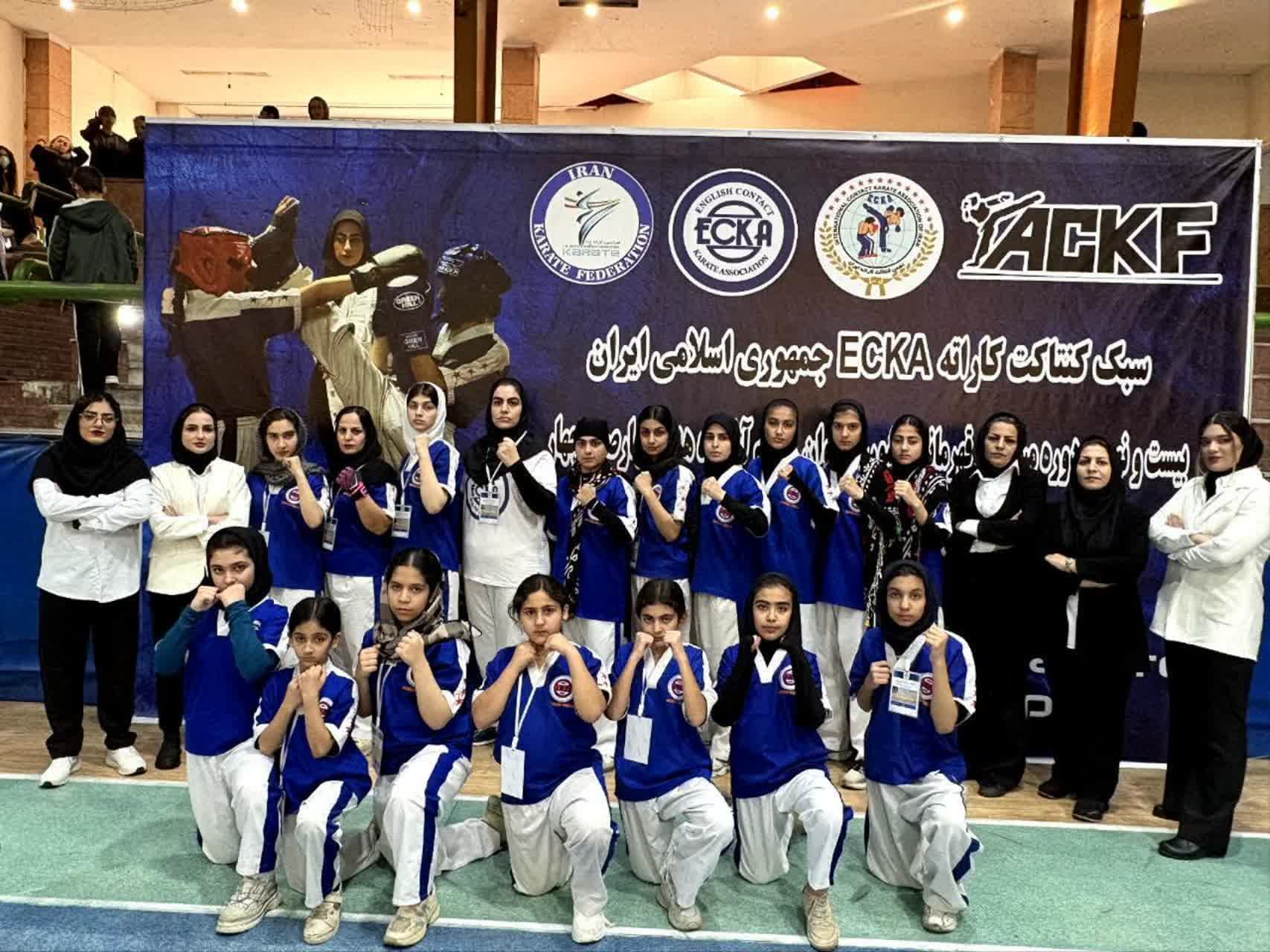 درخشش بانوان کوهدشتی در مسابقات کشوری کنتاکت کاراته