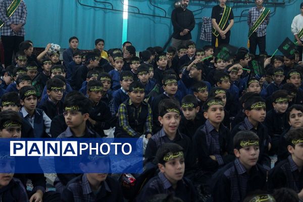 عزاداری دانش‌آموزان قم در آستان مقدس امامزاده سیدعلی(ع)