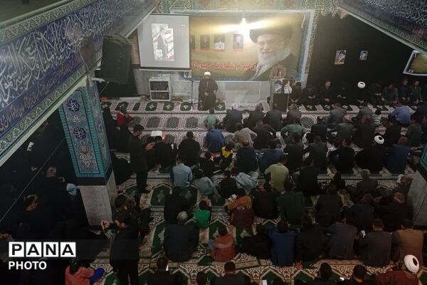 اجتماع بزرگ مردم قلعه رئیسی در پی شهادت رهبر معظم انقلاب 